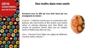 Défi – Des maths dans mes oeufs (explications scientifiques)