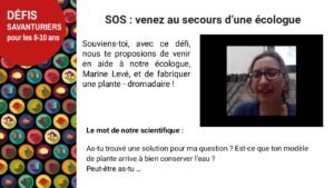 Défi – Venez au secours d’une écologue (explications scientifiques)