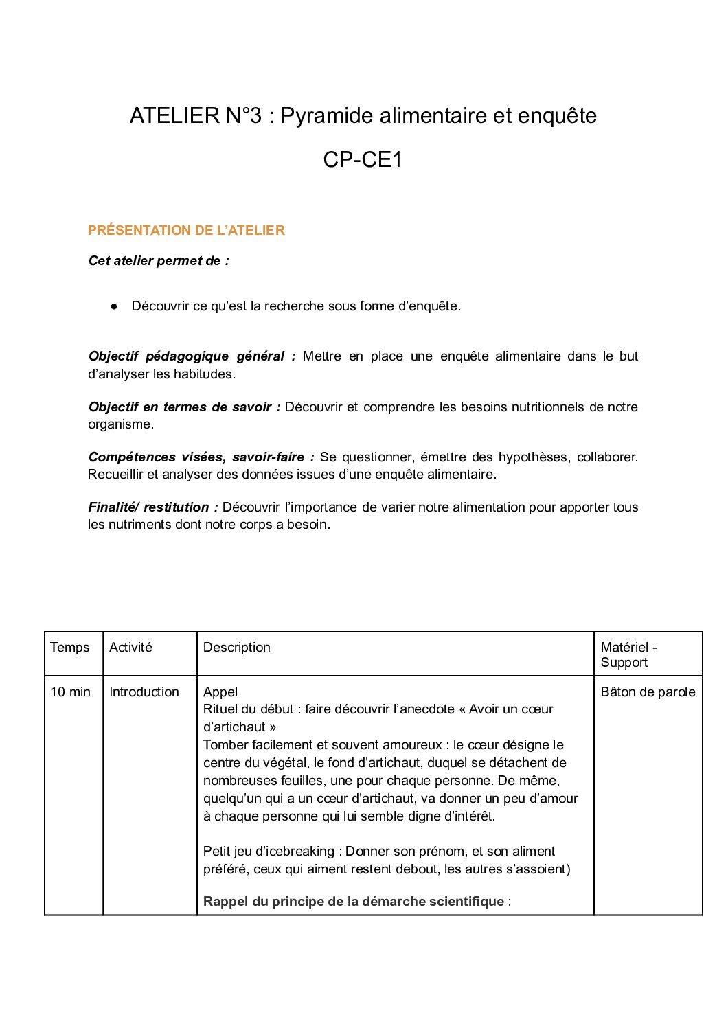 Ressource N°3 : « Pyramide alimentaire et enquête alimentaire »?>